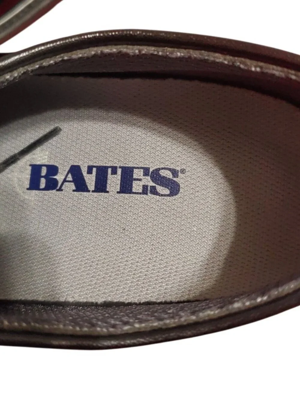 Bates Mens Patent Leather Oxford Shoes Black Size 10